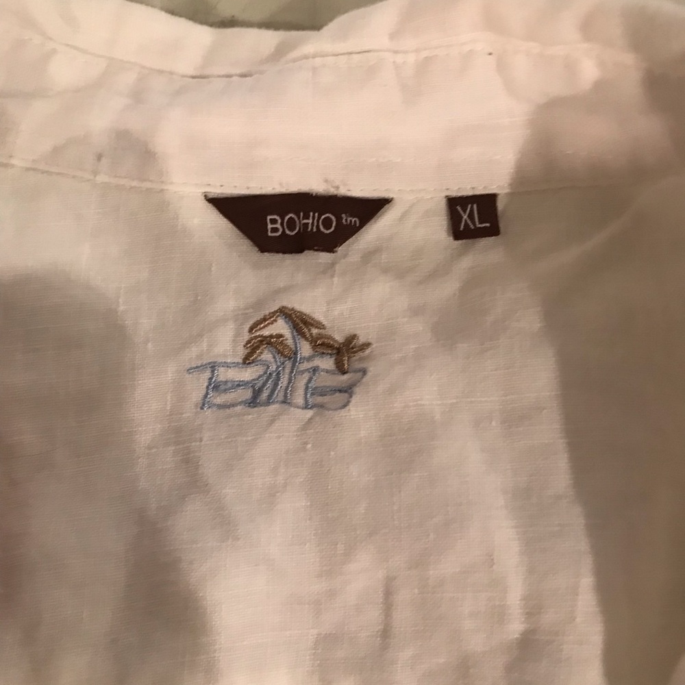 XL white linen shirt worn worn a couple of time.